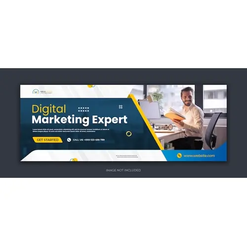 Digital marketing corporate social media facebook cover template
