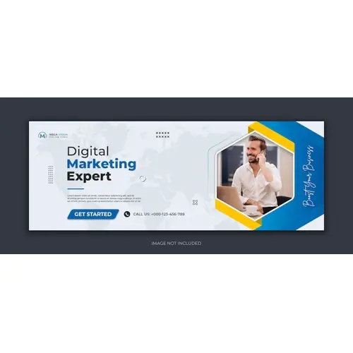 Digital marketing corporate social media facebook cover template