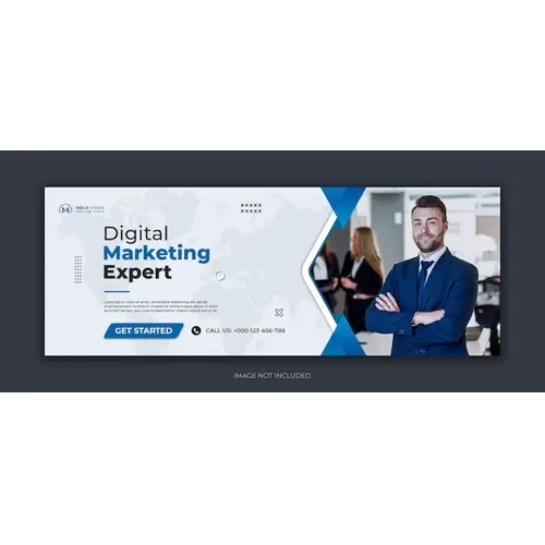 Digital marketing corporate social media facebook cover template