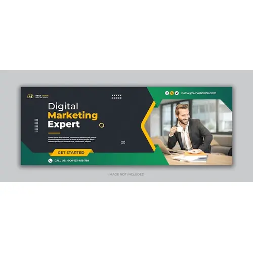 Digital marketing corporate social media facebook cover template