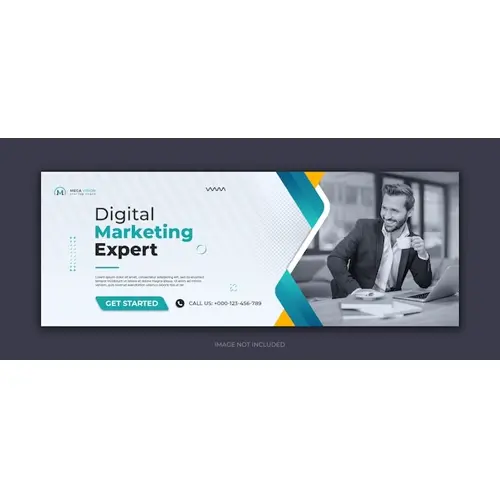 Digital marketing corporate social media facebook cover template