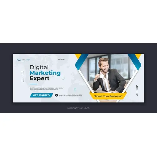 Digital marketing corporate social media facebook cover template