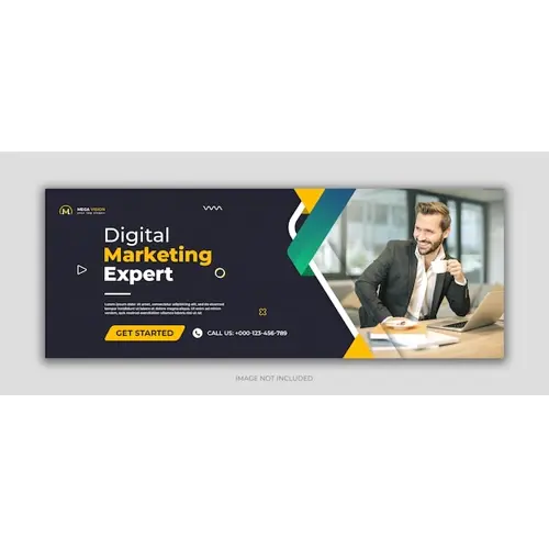 Digital marketing corporate social media facebook cover template