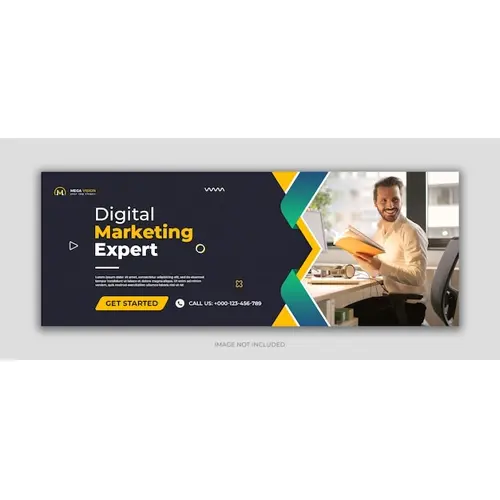 Digital marketing corporate social media facebook cover template