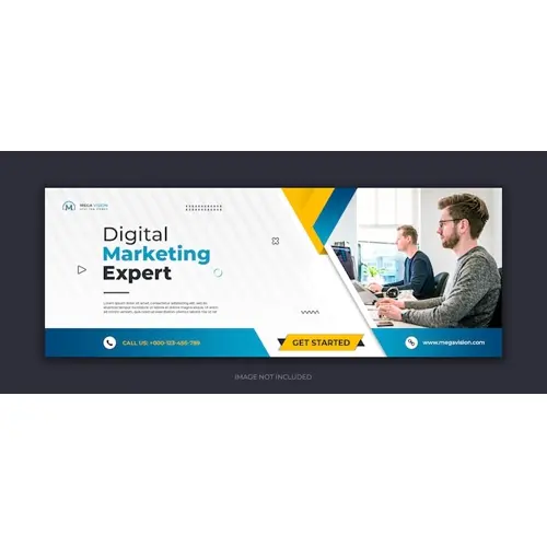 Digital marketing corporate social media facebook cover template