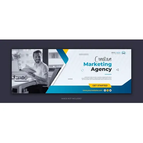 Digital marketing corporate social media facebook cover template