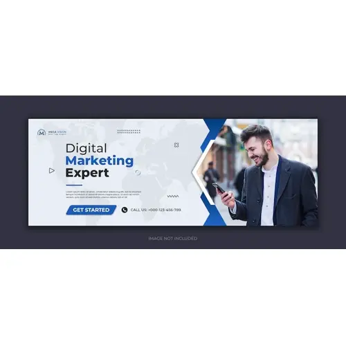 Digital marketing corporate social media facebook cover template