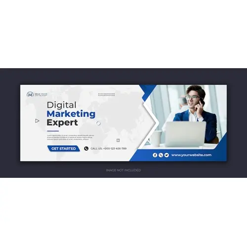 Digital marketing corporate social media facebook cover template