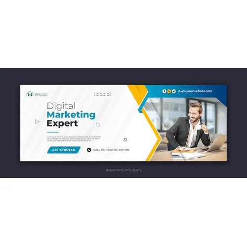 Digital marketing corporate social media facebook cover template