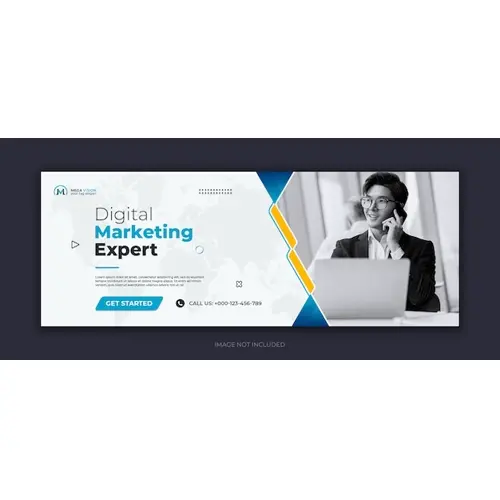 Digital marketing corporate social media facebook cover template