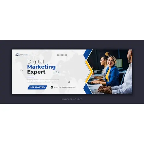 Digital marketing corporate social media facebook cover template