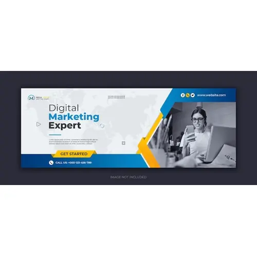 Digital marketing corporate social media facebook cover template