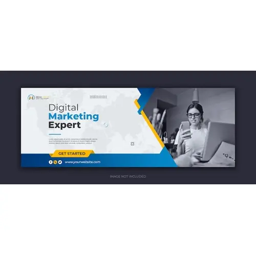 Digital marketing corporate social media facebook cover template