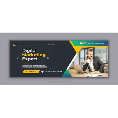 Digital marketing corporate social media facebook cover template