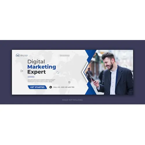 Digital marketing corporate social media facebook cover template
