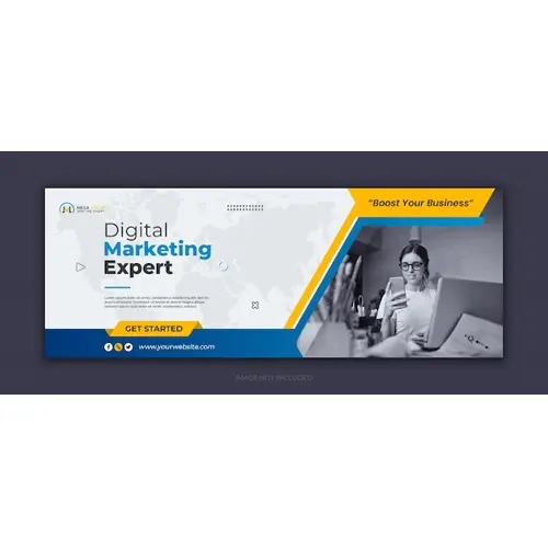 Digital marketing corporate social media facebook cover template