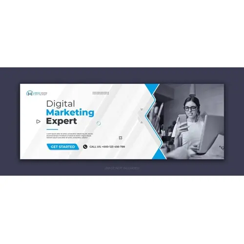 Digital marketing corporate social media facebook cover template