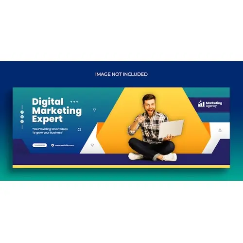 Digital marketing corporate social media Facebook cover template