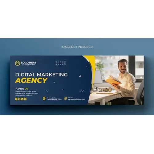 Digital marketing corporate social media facebook cover template