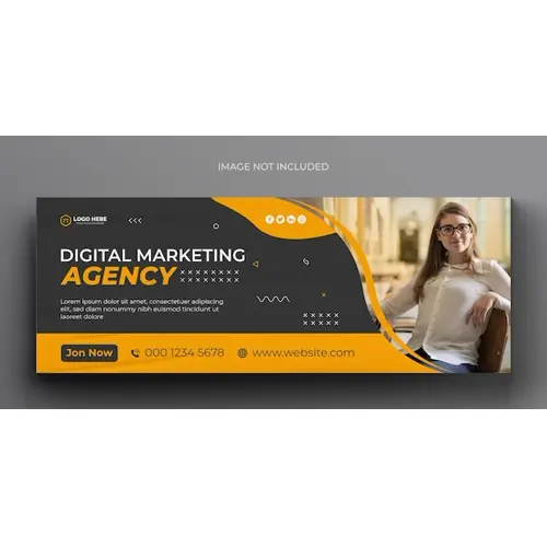 Digital marketing corporate social media facebook cover template