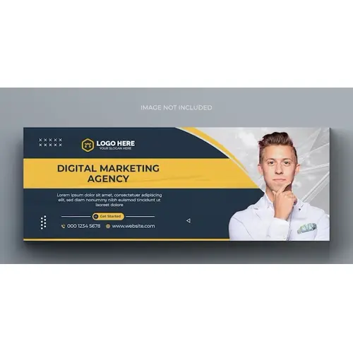 Digital marketing corporate social media facebook cover template
