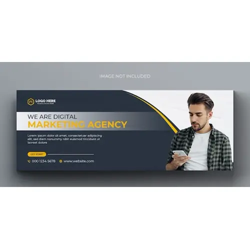 Digital marketing corporate social media facebook cover template