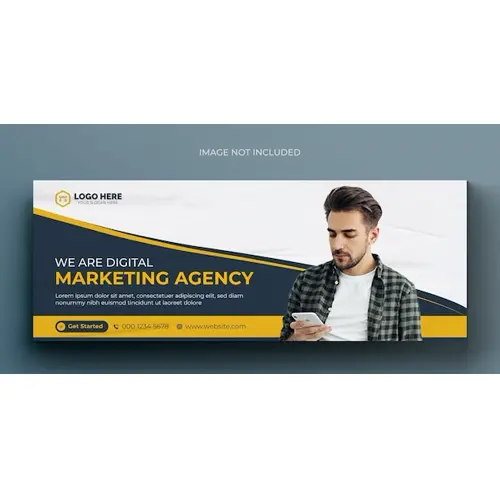 Digital marketing corporate social media facebook cover template