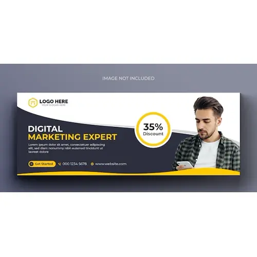 Digital marketing corporate social media facebook cover template
