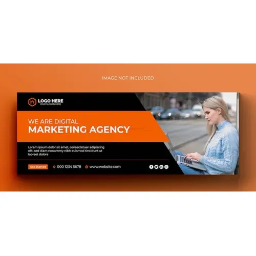 Digital marketing corporate social media facebook cover template