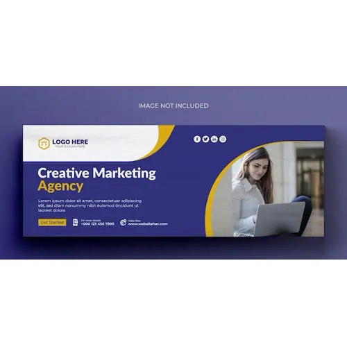 Digital marketing corporate social media facebook cover template