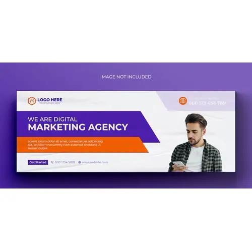 Digital marketing corporate social media facebook cover template