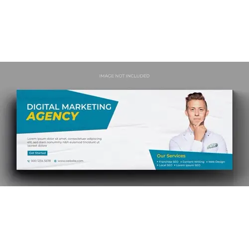 Digital marketing corporate social media facebook cover template