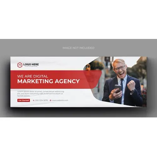 Digital marketing corporate social media facebook cover template
