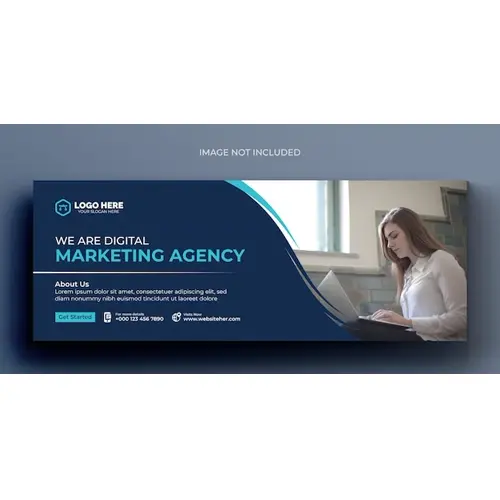 Digital marketing corporate social media facebook cover template