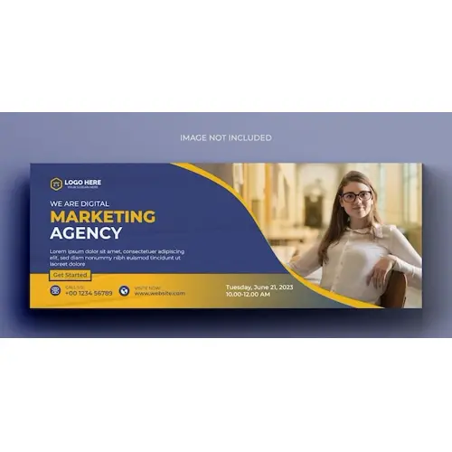 Digital marketing corporate social media facebook cover template