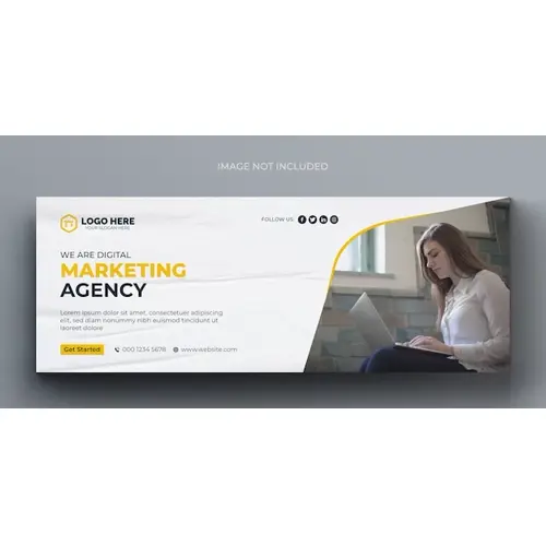 Digital marketing corporate social media facebook cover template