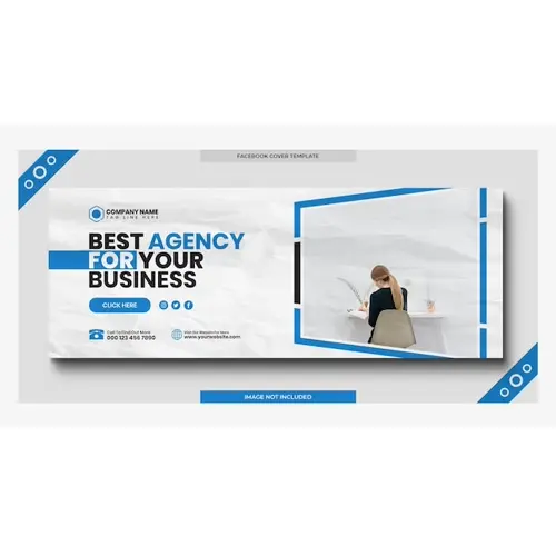 Digital marketing corporate social media facebook cover web banner template