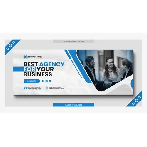 Digital marketing corporate social media facebook cover web banner template