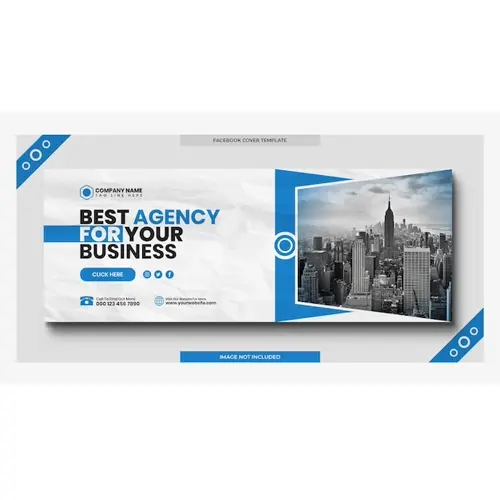 Digital marketing corporate social media facebook cover web banner template