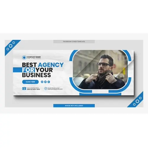 Digital marketing corporate social media facebook cover web banner template