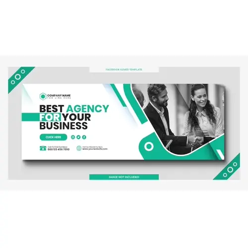 Digital marketing corporate social media facebook cover web banner template