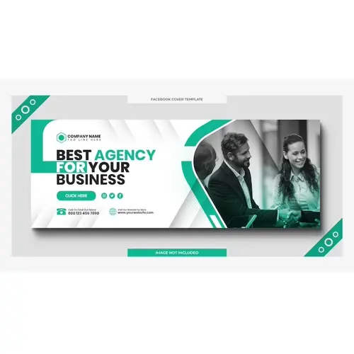 Digital marketing corporate social media facebook cover web banner template