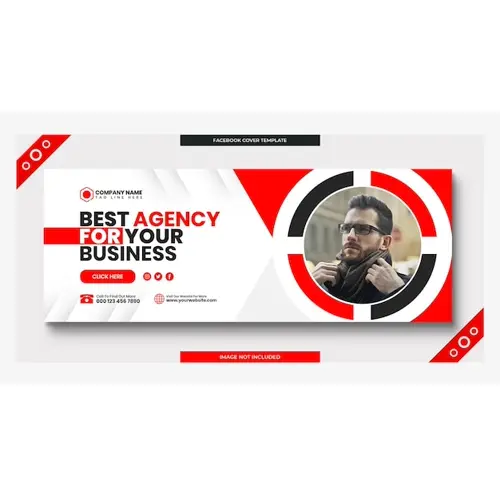 Digital marketing corporate social media facebook cover web banner template