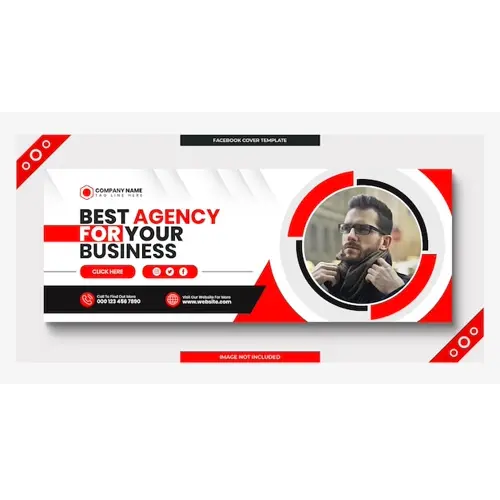 Digital marketing corporate social media facebook cover web banner template