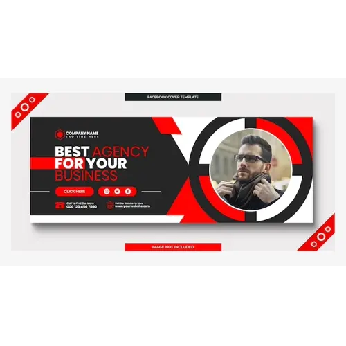 Digital marketing corporate social media facebook cover web banner template