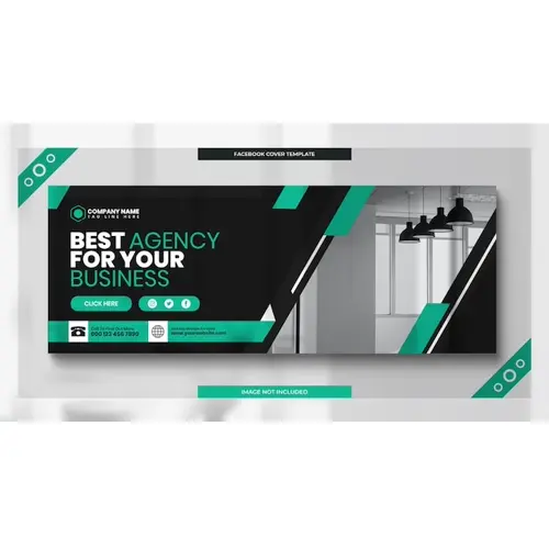 Digital marketing corporate social media facebook cover web banner template
