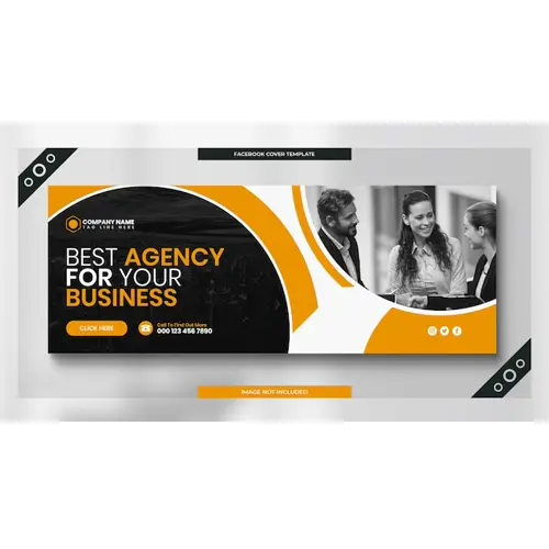 Digital marketing corporate social media facebook cover web banner template