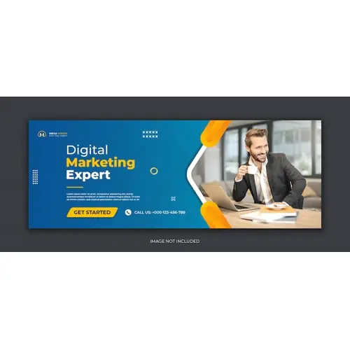 Digital marketing corporate social media Facebook cover web banner template
