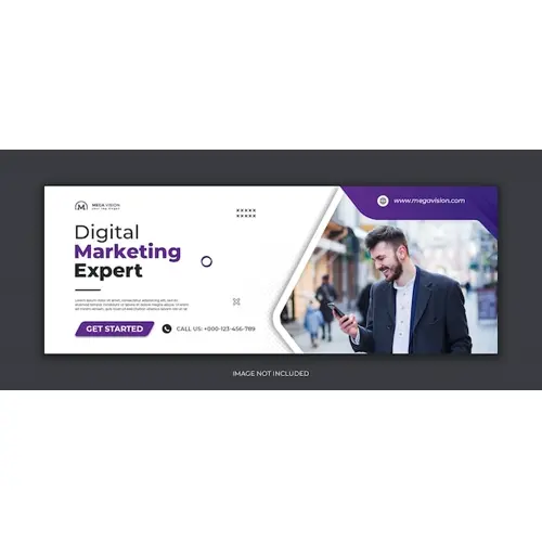 Digital marketing corporate social media Facebook cover web banner template