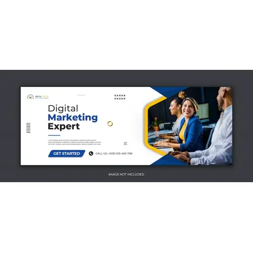 Digital marketing corporate social media Facebook cover web banner template